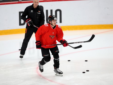 Раскатка «Авангарда» перед матчем с «Металлургом»