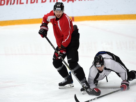 Раскатка "Авангарда" перед матчем с "Амуром"