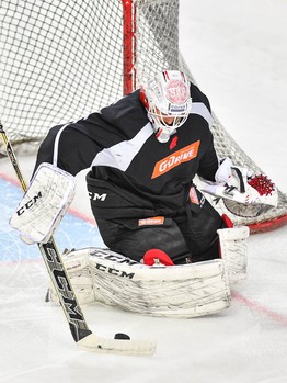 Раскатка "Авангарда" перед матчем с "Салаватом Юлаевым"