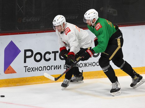 Тренировка «Авангарда» перед выездом