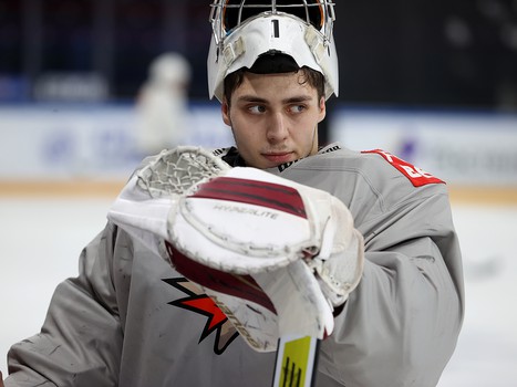 Тренировка «Авангарда» перед матчем в Магнитогорске