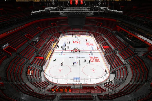 Тренировка «Авангарда» перед матчем с «Витязем»