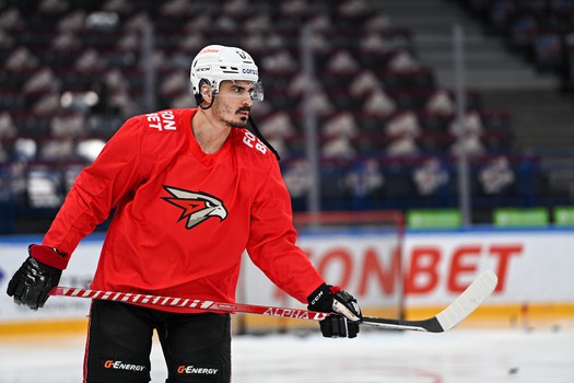 Раскатка «Авангарда» перед третьим матчем серии с «Металлургом» в Магнитогорске