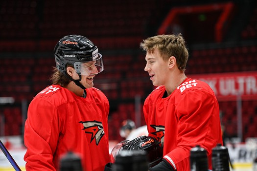 Тренировка «Авангарда» перед матчем с «Автомобилистом»