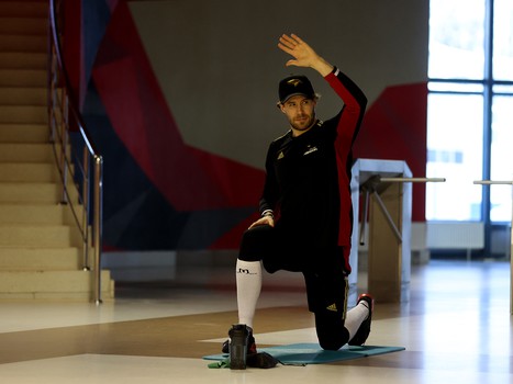 Тренировка «Авангарда» перед матчем с минским «Динамо»