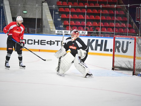 Раскатка "Авангарда" перед выездным матчем с ЦСКА