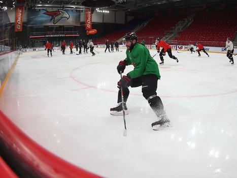 Раскатка «Авангарда» перед матчем с «Амуром»