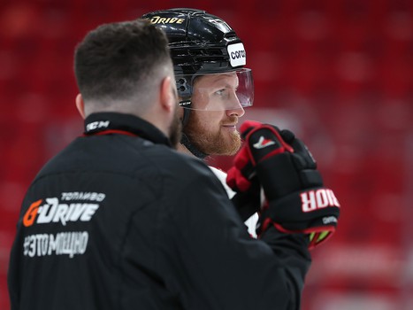 Тренировка «Авангарда» во время паузы в чемпионате