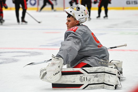 Тренировка «Авангарда» перед матчем с «Металлургом»