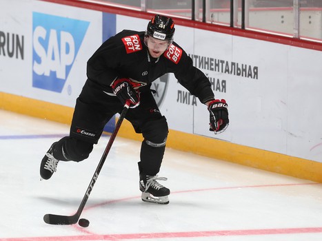 Раскатка «Авангарда» перед матчем с «Витязем»