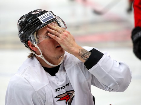 Раскатка «Авангарда» перед матчем с «Салаватом Юлаевым»