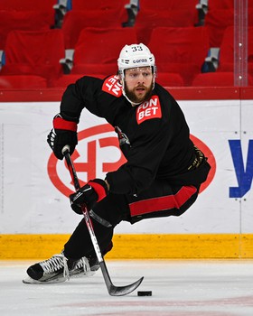 Тренировка «Авангарда» перед матчем в Екатеринбурге