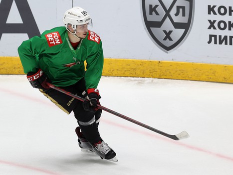 Раскатка «Авангарда» перед матчем в Хабаровске