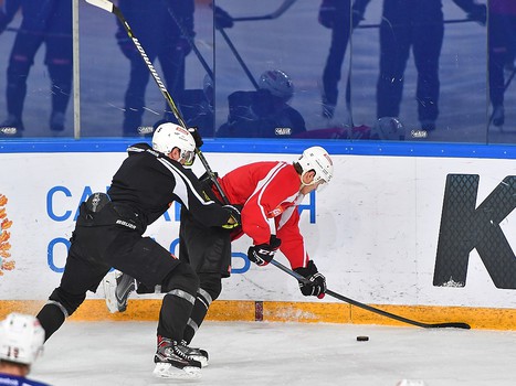 Раскатка "Авангарда" перед выездным матчем с "Ладой"