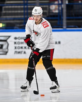 Раскатка «Авангарда» перед третьим матчем серии с «Металлургом» в Магнитогорске