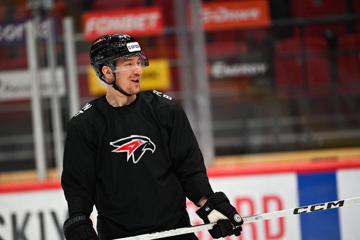 Тренировка «Авангарда» перед первым матчем серии с ЦСКА