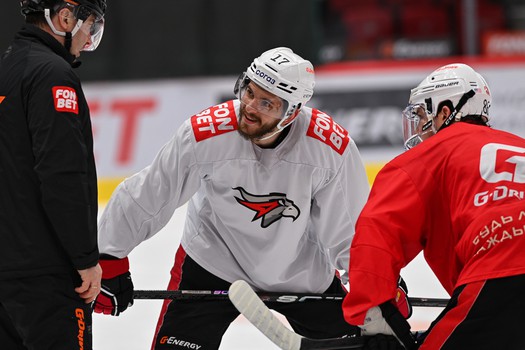 Тренировка «Авангарда» в Омске