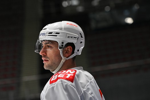 Тренировка «Авангарда» перед матчем во Владивостоке