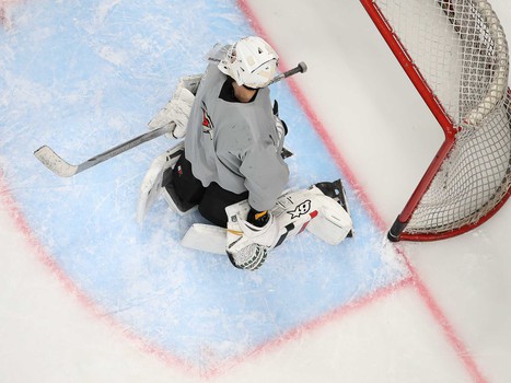 Раскатка «Авангарда» перед матчем с «Барысом»