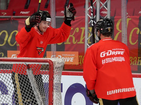 Раскатка «Авангарда» перед матчем с «Амуром»