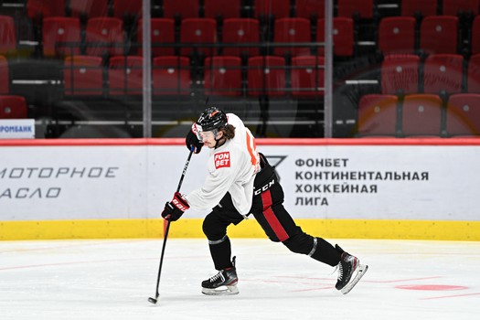 Раскатка «Авангарда» перед первым матчем серии с «Металлургом»