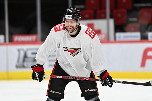 Раскатка «Авангарда» перед матчем с минским «Динамо»