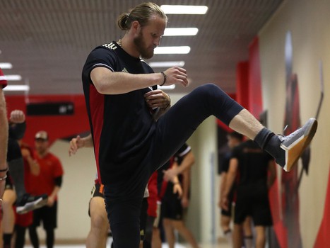 Первая тренировка «Авангарда» в новом сезоне