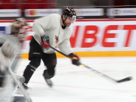 Раскатка «Авангарда» перед матчем с ХК «Сочи»