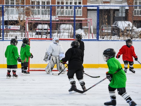 Новая хоккейная коробка в Омске
