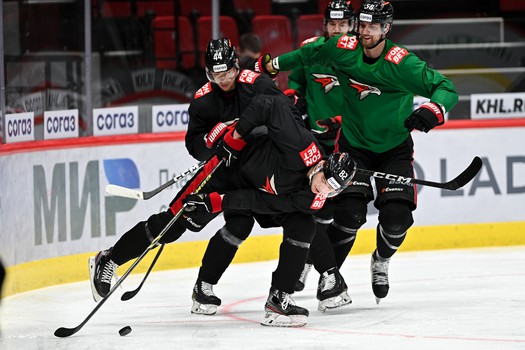 Раскатка «Авангарда» перед первым матчем серии с «Металлургом»