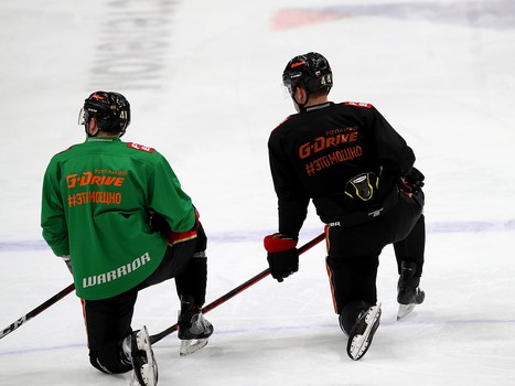 Раскатка «Авангарда» перед матчем с «Амуром»