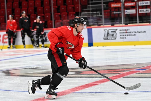 Раскатка «Авангарда» перед матчем с «Барысом»