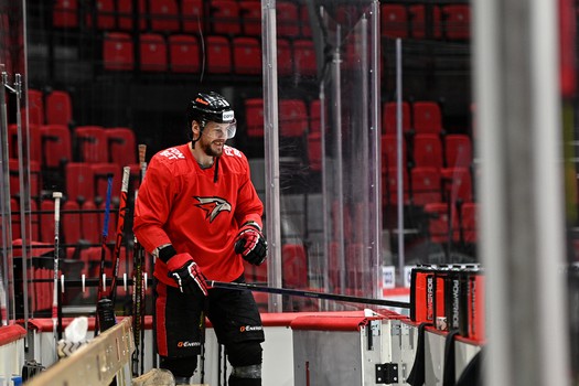 Раскатка «Авангарда» перед матчем с минским «Динамо»