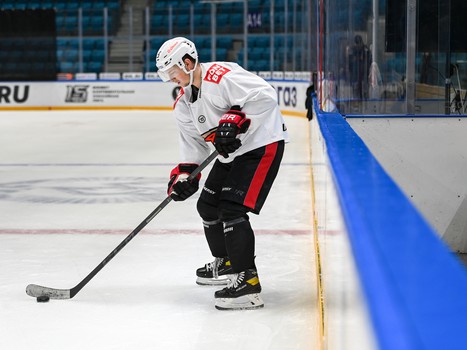 Раскатка «Авангарда» перед матчем в Нур-Султане