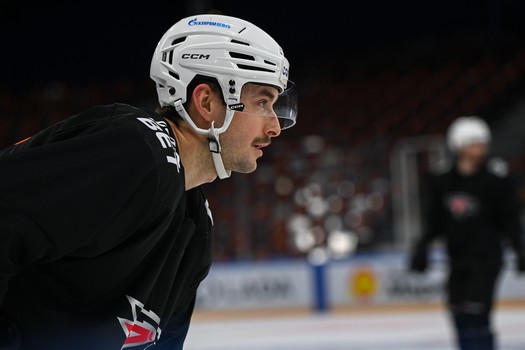 Раскатка «Авангарда» перед матчем в Магнитогорске