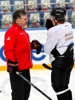 Раскатка «Авангарда» перед третьим матчем финальной серии с ЦСКА