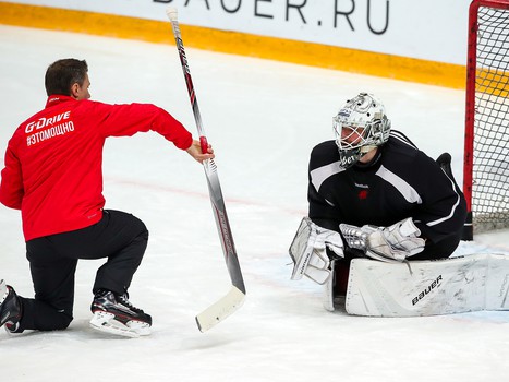 Раскатка «Авангарда» перед матчем со «Слованом»