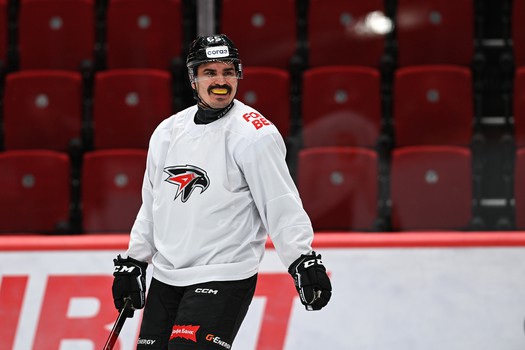 Раскатка «Авангарда» перед матчем с «Нефтехимиком»