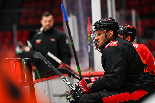 Тренировка «Авангарда» перед матчем со «Спартаком»