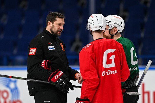 Раскатка «Авангарда» перед третьим матчем серии с «Локомотивом»