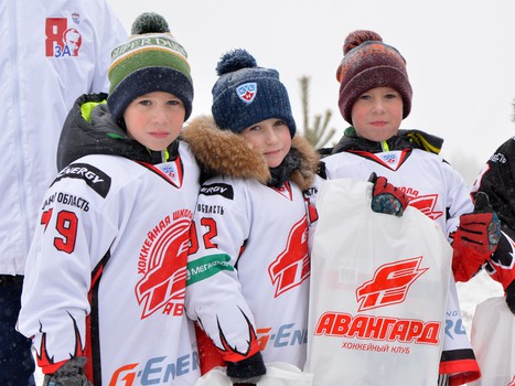 Открытие аллеи, посвященной 65-летию омского хоккея