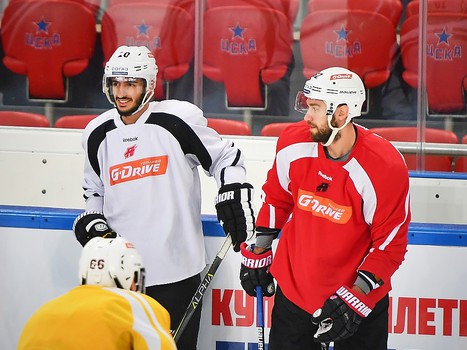 Раскатка "Авангарда" перед выездным матчем с ЦСКА