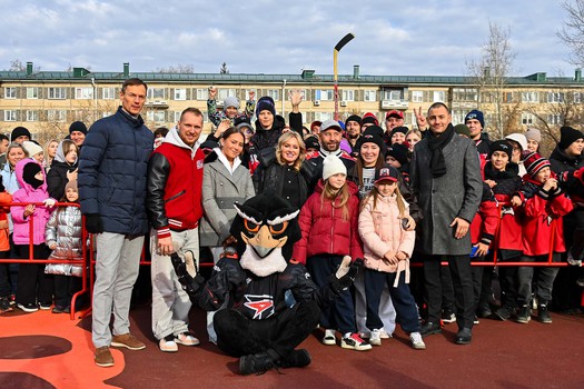 Открытие хоккейной коробки имени Максима Сушинского