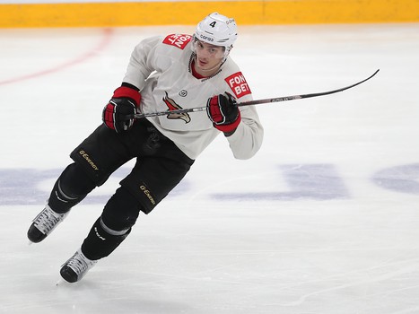 Тренировка «Авангарда» перед первым матчем серии в Магнитогорске