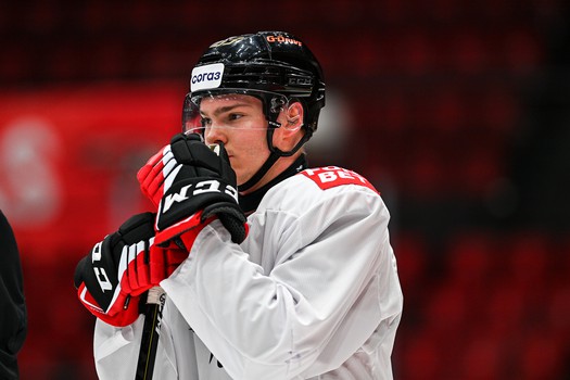 Тренировка «Авангарда» перед матчем со «Спартаком»