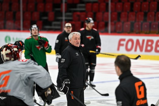 Раскатка «Авангарда» перед матчем с «Салаватом Юлаевым»