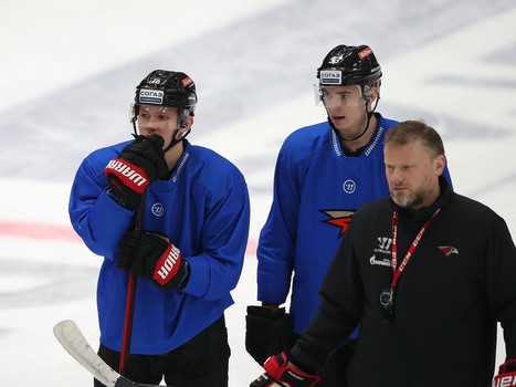 Раскатка «Авангарда» перед матчем с «Трактором»