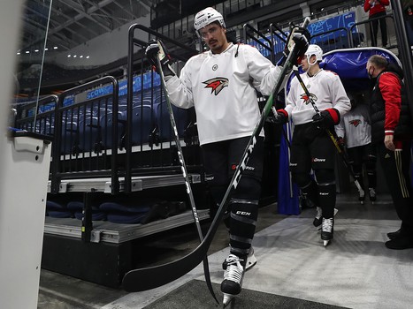 Раскатка «Авангарда» перед выездным матчем с московским «Динамо»