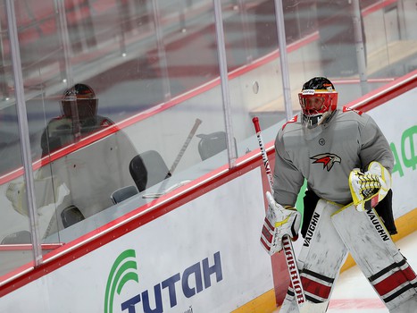 Раскатка «Авангарда» перед матчем с «Амуром»