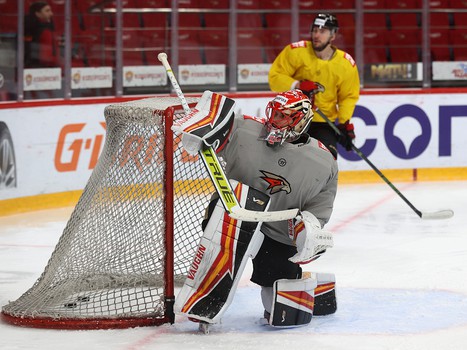 Раскатка «Авангарда» перед матчем с «Металлургом»